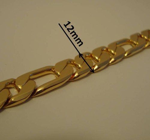 Pulseira Folheada a Ouro 18k com 12mm