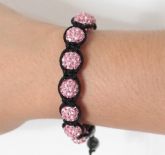 Pulseira Bracelete Shambala com Cristal