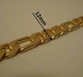 Pulseira Folheada a Ouro 18k com 12mm
