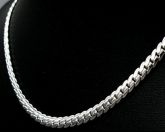 Cordão Lacraia 4mm Folheado A Prata